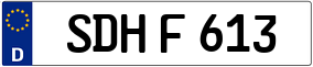Trailer License Plate
